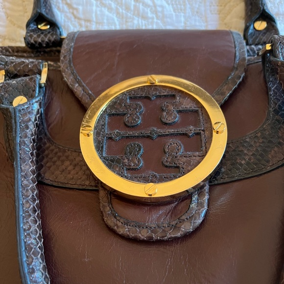 Tory Burch Rare brown lambskin leather handbag - Picture 3 of 17